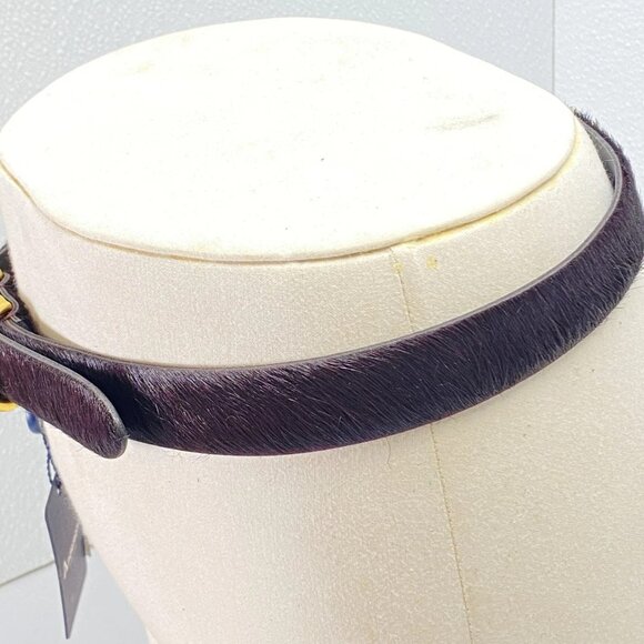 Anderson’s Women’s Calf Hair Belt w/ Gold Buckle - Picture 7 of 10